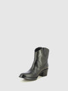 Botins Texanas em Pele Preta